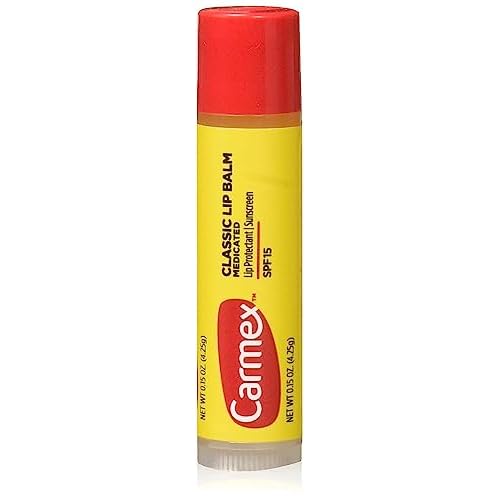 Carmex Classic Lip Balm, Lip Protectant Sunscreen SPF 15, 0.15 Oz