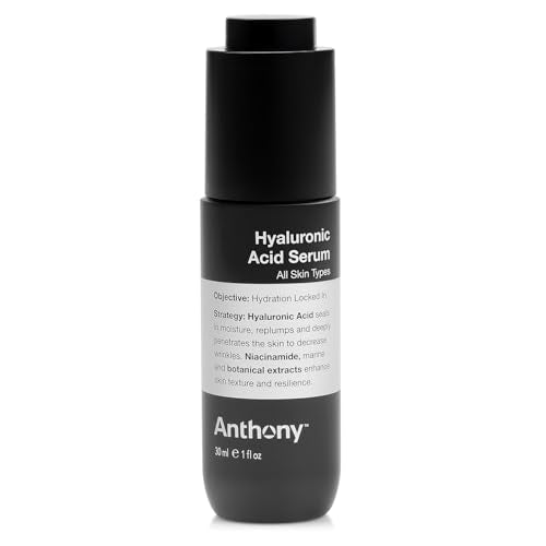 Anthony Hyaluronic Acid Serum ? Hydrating Face Serum with Dual Hyaluronic Acid, Coconut Water & Niacinamide ? Lightweight, Non-Greasy Formula for All Skin Types ? 1 oz