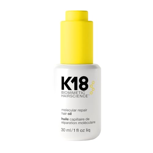 K18 Molecular Repair Hair Oil Full Size 1 Fl Oz - Frizz Control & Heat Protectant