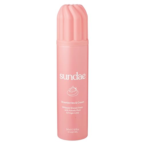sundae Whipped Shower Foam Strawberries & Cream Foaming Body Wash 8.9 fl oz, 265ml