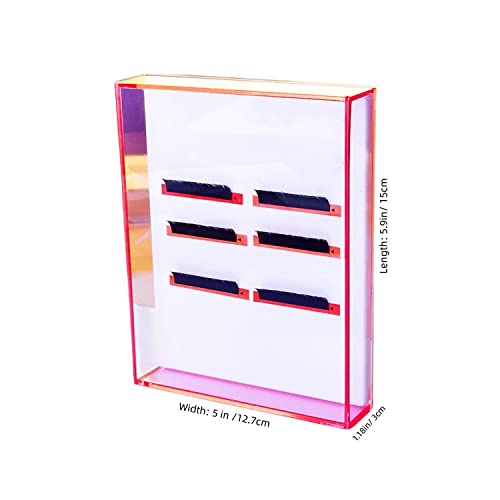 Eyelash Extension Pallet with Dustproof Cover - Acrylic Lash Tile Holder