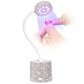 Cordless UV Nail Lamp with Gooseneck | 27W Fast Drying & Portable
