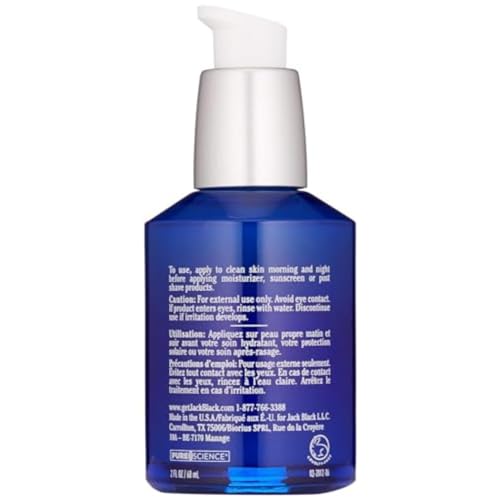 Jack Black Protein Booster Skin Serum, ProSeries Age Control - Anti Aging Serum for Men, Mens Face Serum, Face Serum for Men, Peptide and Antioxidant Serum for Face, Skin Care for Men, Mens Skincare