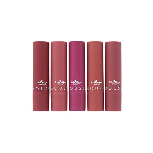 Italia Deluxe Matte Lipstick Set - 5 Modest Mauve Shades