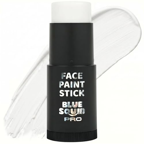 Blue Squid White Face Paint Stick - Waterproof, Vegan