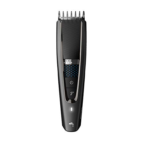 Philips Hair Clipper Series 7000, Washable Hair Clipper with DualCut Technology & 6 accessories, HC7650/14