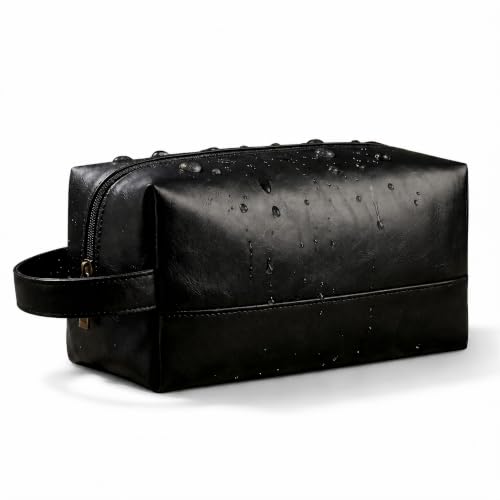 Men's Travel Toiletry Bag - Water-Resistant Dopp Kit Organizer
