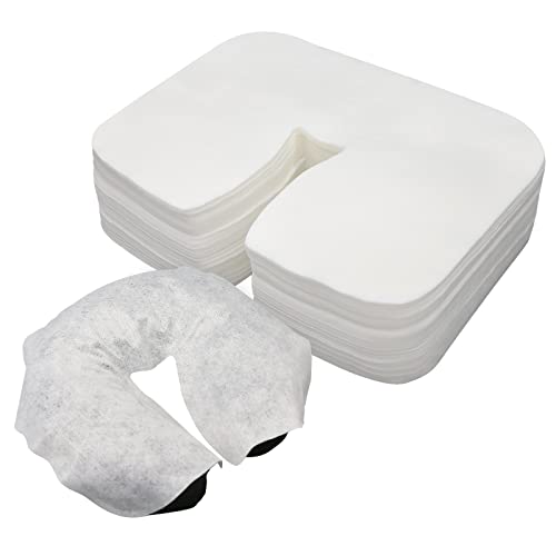 Disposable Face Cradle Covers 200-Pack - Ultra Soft Spa Massage Headrest Covers