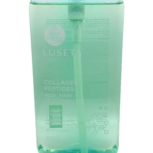 Luseta Collagen Peptides Body Wash, Rejuvenating Hydrating Formula 33.8 FL. OZ