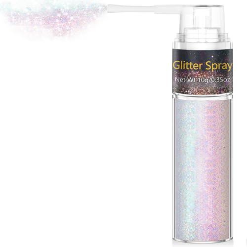 Rainbow Hair & Body Glitter Spray - Ultra Fine Shimmer
