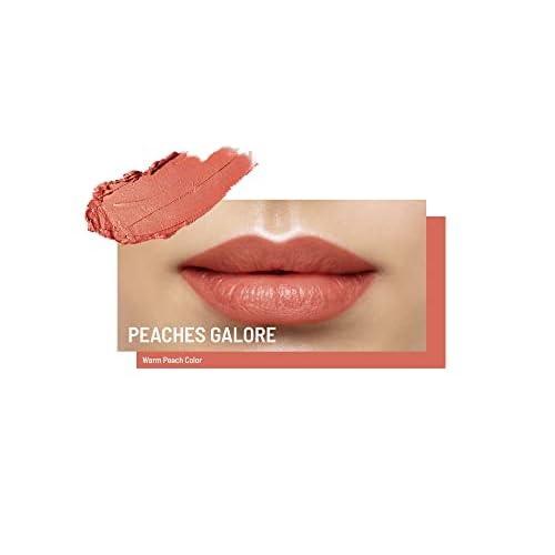 Mom's Secret Natural Lipstick, Made with Organic Ingredients, Rich in Vitamin E, Vegan, Paraben Free, Gluten Free, Cruelty Free, Made in the USA. 0.16 oz. (Peaches Galore)
