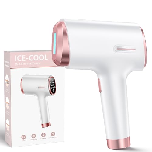 Laser Hair Removal Device for Home Use - Painless IPL with Ice Cooling 45°F
