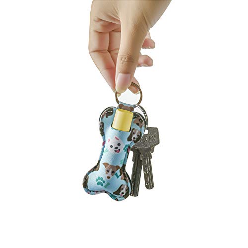 Beautyflier Neoprene Chapstick Lipstick Keychain Holder