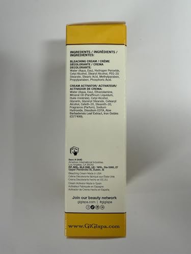 GiGi Gentle Bleaching Cream for Facial & Body Hair, 1 oz