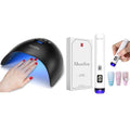 MelodySusie 48W LED UV Nail Lamp - Black with Handheld UV Light for Gel Nails