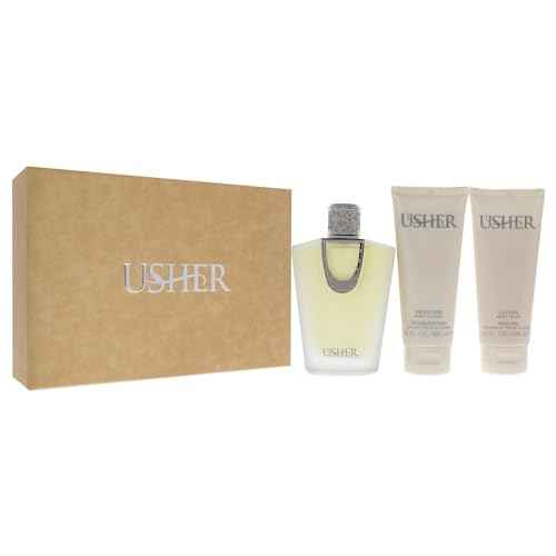 Usher For Women, Eau De Parfum Spray, 3.4oz + 3.4oz BL + SG SET