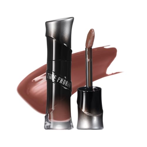 Lunara Frost 3D Lip Gloss - Deep Brown High-Shine Plumping
