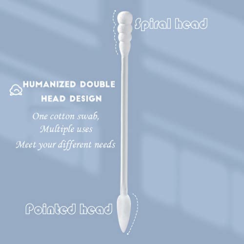 Cayxenful Pointed Cotton Swabs - 800 Pack, Precision Tips for Makeup & Cleaning