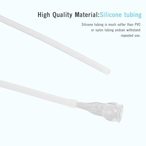 5PCS Microdermabrasion Filters + 1PCS 39" Silicone Tube, Replacement Filter Tube Set for Vacuum/Diamond Microdermabrasion Machines