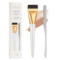 Docolor Flat Foundation Brush Set with Stainless Steel Spatula