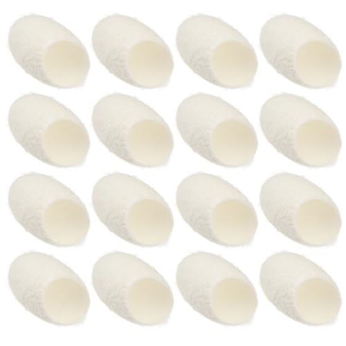 Minkissy 100 Pcs Natural Silkworm Cocoons for Facial Exfoliation & Cleansing