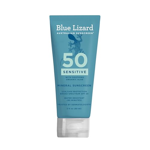 Blue Lizard Sensitive Mineral Sunscreen SPF 50+, 3 oz