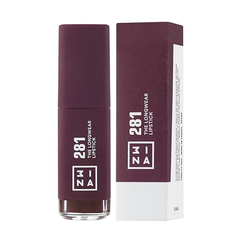 3INA The Longwear Lipstick - Matte Lipstick for Women - Moisturizing with 12-Hour Long Wear - Transfer-Proof and Highly Pigmented - 281-0.23 oz