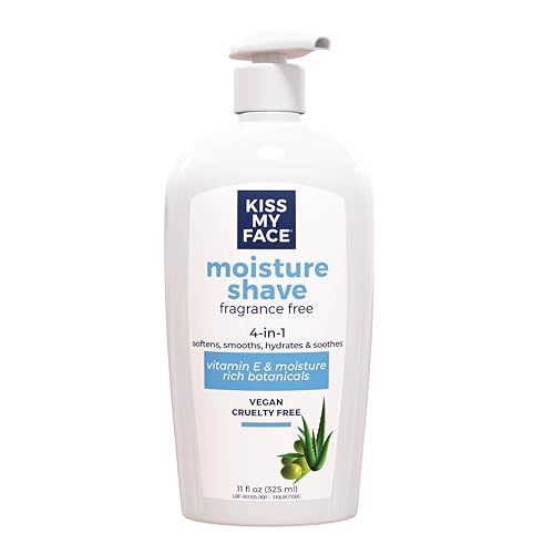 Unscented Fragrance-Free Moisture Shave 4-in-1 Shaving Cream with Olive Oil & Aloe - 11 Fl Oz