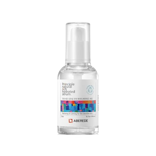 Principle Natural Rich Hydrated Serum 1.69 fl oz / 50ml, Deep Hydration, Vegan Hyaluronic Acid Serum, Lightweight Moisturizer for Sensitive Skin, Nourishing & Soothing K-Beauty Skincare