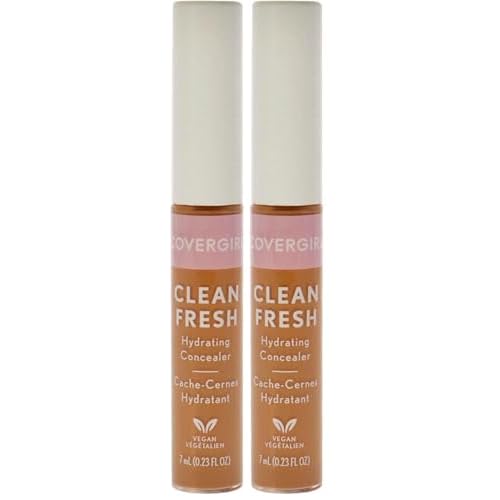 COVERGIRL Clean Fresh Hydrating Concealer, Rich Deep, 0.23 Fl Oz (Pack of 2)