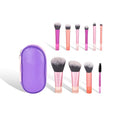 10-Piece Travel Makeup Brush Set with Pouch