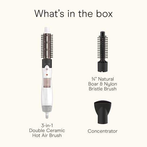 Conair 3-in-1 Hot Air Brush with Ceramic, 1000W