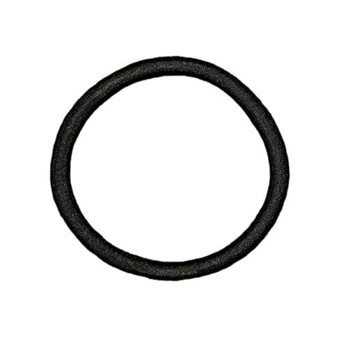 Elastic Hair Ties for All Hair Types - No Damage, Strong Hold, Black 4mm, 32 Pack - Variation of Black / 32 Count