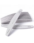 Makartt 100/180 Grit Nail Files 10PCS Zebra Emery Boards for Nails - Professional & Reusable