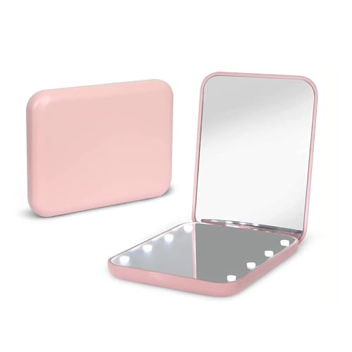 Kintion LED Compact Mirror 1X/3X Magnification Pocket Travel
