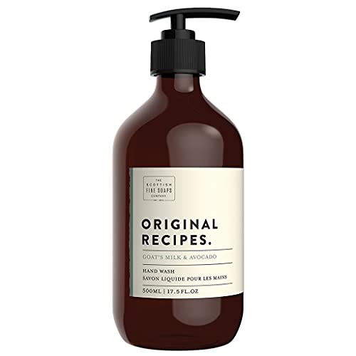 Scottish Fine Soaps Goats Milk and Avocado Hand Wash Pump Bottle, 500 ml