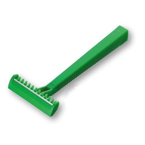 Wilkinson Hospital Disposable Razor, 100 ct, Green, Alloy Steel, Unisex