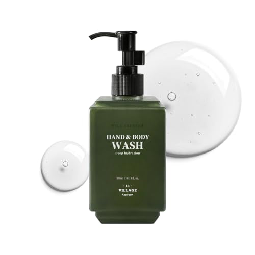 VILLAGE11FACTORY Will Refresh Hand and Body Wash (300ml/10.14 fl.oz.) Premium Home Spa, Aromatherapy (Eucalyptus and Patchouli)
