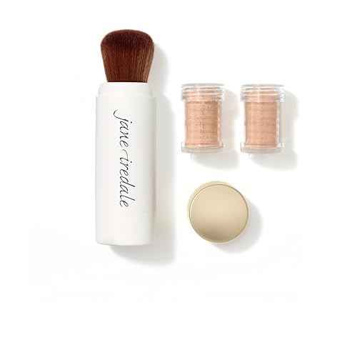 jane iredale Powder-Me SPF 30 Dry Sunscreen, Broad Spectrum Brush-On Physical Sun Protection for Face, Body, & Scalp, Refillable, Vegan, Cruelty-Free