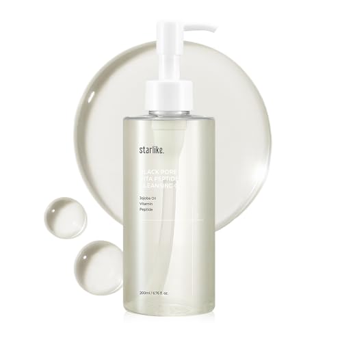 Starlike Black Pore Vita Cleansing Oil with Jojoba & AHA - 200ml