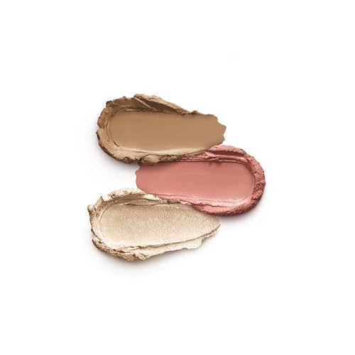 KIKO Milano Contouring Face Set 01| Make-Up Kit With 3 Sticks: Blush, Highlight And Face Contour