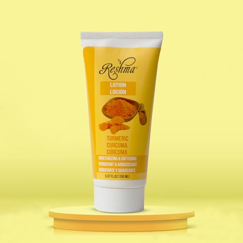 Reshma Beauty Turmeric Lotion, Face & Body Lotion for Normal to Dry Skin, Infused with Turmeric Extract, Moisturizes and Soothes Skin, 5.07 fl oz, Pack of 1