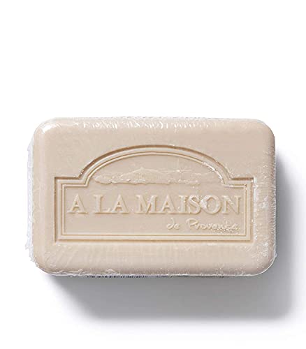 A LA MAISON Sweet Almond Bar Soap - Triple French Milled Natural Moisturizing Hand Soap Bar (1 Bar of Soap, 8.8 oz)