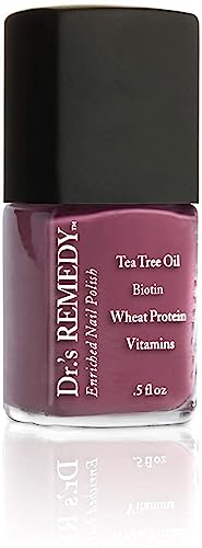 Dr’s Remedy Enriched Nail Polish: Non Toxic, All Natural, and Organic - Doctor Formulated: Strengthens, Restores, Heals, and Protects '24-Free' - BRAVE Berry