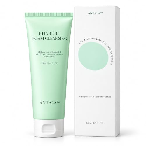 Antala Korean Face Wash - Gentle Foaming Cleanser for All Skin Types 8.45 oz