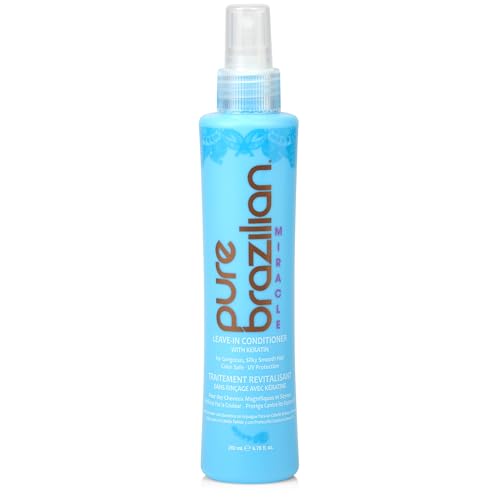 Pure Brazilian Leave-In Conditioner with Keratin, 6.78 oz/200 ml