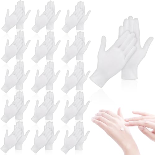 36 Pcs White Cotton Gloves for Sleeping & Eczema