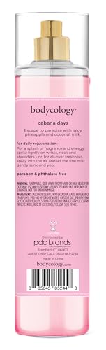 Cabana Days Bodycology Fragrance Body Mist 8 fl oz – Coconut & Pineapple