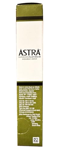 Astra Platinum Double Edge Safety Razor Blades, 100 Pack