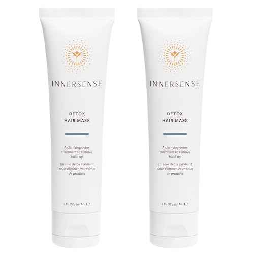 INNERSENSE Organic Beauty - Natural Detox Hair Mask | Detoxing, Nourishing, Hydrating | Cruelty-Free, Clean Haircare (2 Pack - 2 fl oz | 59.1 mL each)